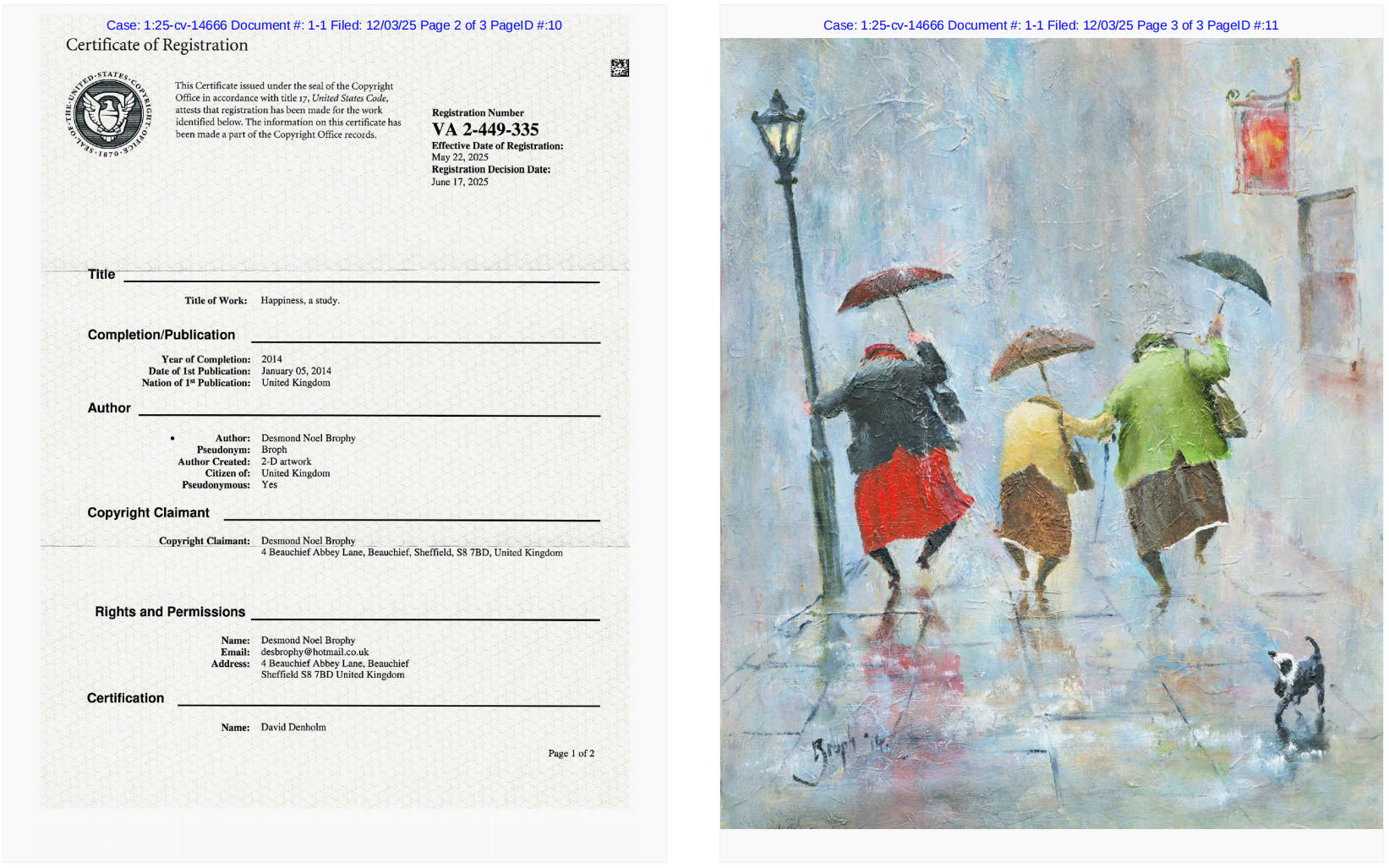 Desmond 雨中欢舞插画