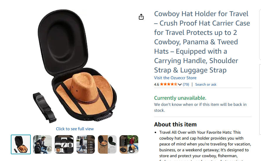 HAT BOX 旅行帽盒