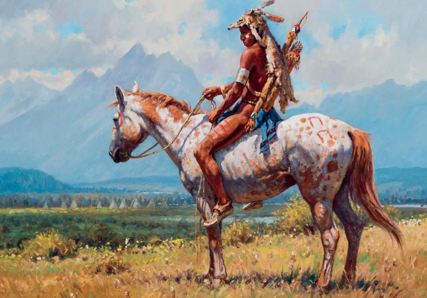 Martin Glen Grelle 西部题材油画