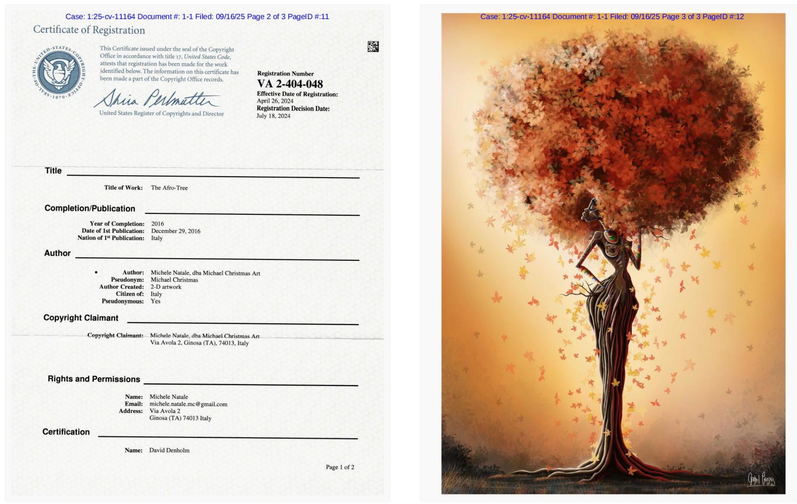 Michele Natale 非洲树版权