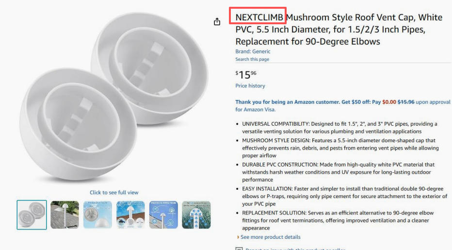 NextClimb 通风口盖